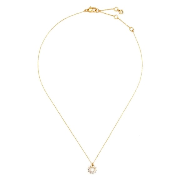 KATE SPADE • Gold Sunny Pearl Halo Necklace - Picture 3 of 4